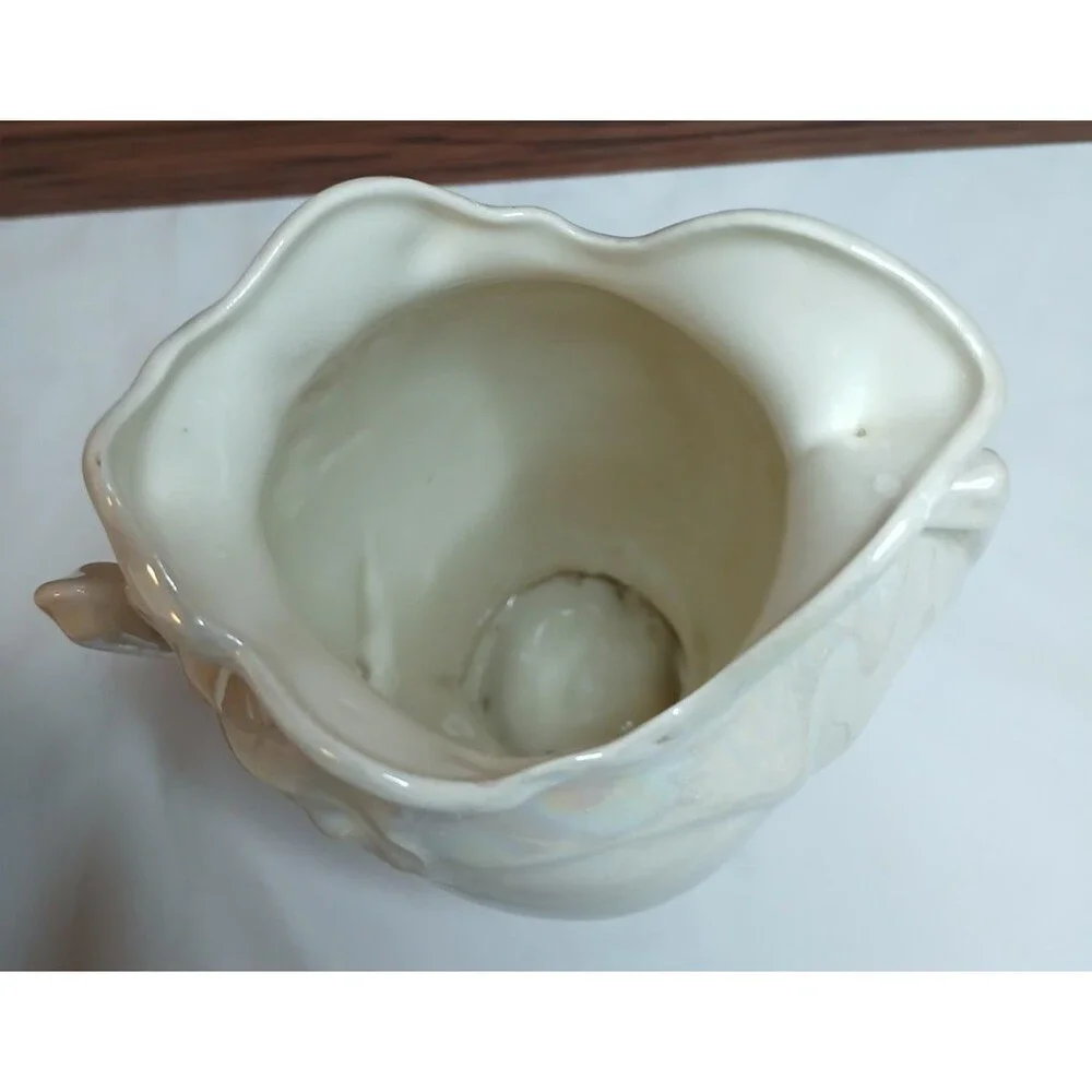 Vintage 1977 One of a Kind Studio Pottery Vase Handmade Hand Painted Signed